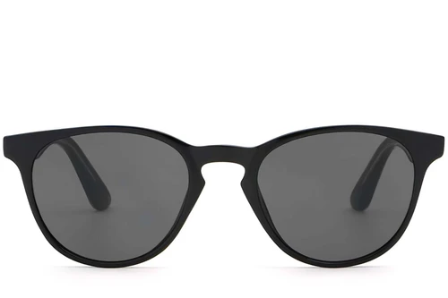 Oval Black Plastic Sunglasses #BS2503-0100