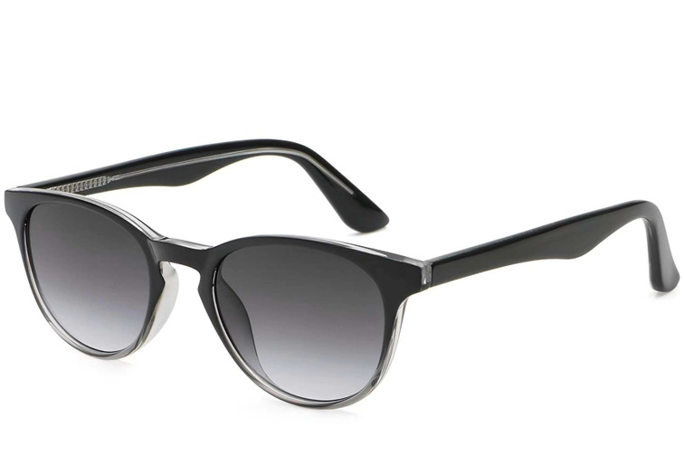 Oval Grey Plastic Sunglasses #BS2503-0101