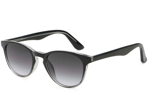 Oval Grey Plastic Sunglasses #BS2503-0101