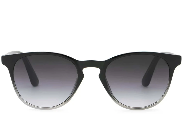 Gafas de sol ovaladas de plástico gris #BS2503-0101
