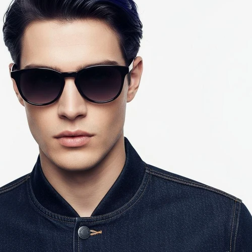 Oval Grey Plastic Sunglasses #BS2503-0101