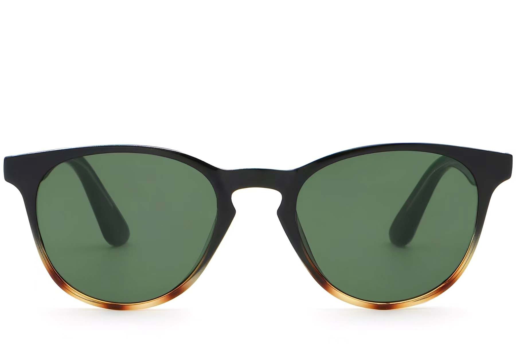 Oval Tortoiseshell Plastic Sunglasses #BS2503-0102