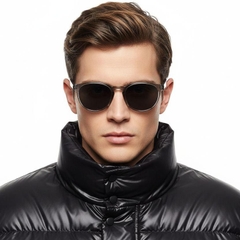 Oval Grey Plastic Sunglasses #BS2503-0103