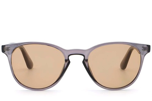 Oval Purple Plastic Sunglasses #BS2503-0104