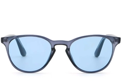 Oval Blue Plastic Sunglasses #BS2503-0106