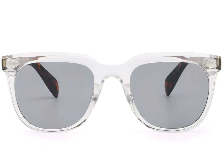 Rectangular Transparent Plastic Sunglasses #BS2503-0113