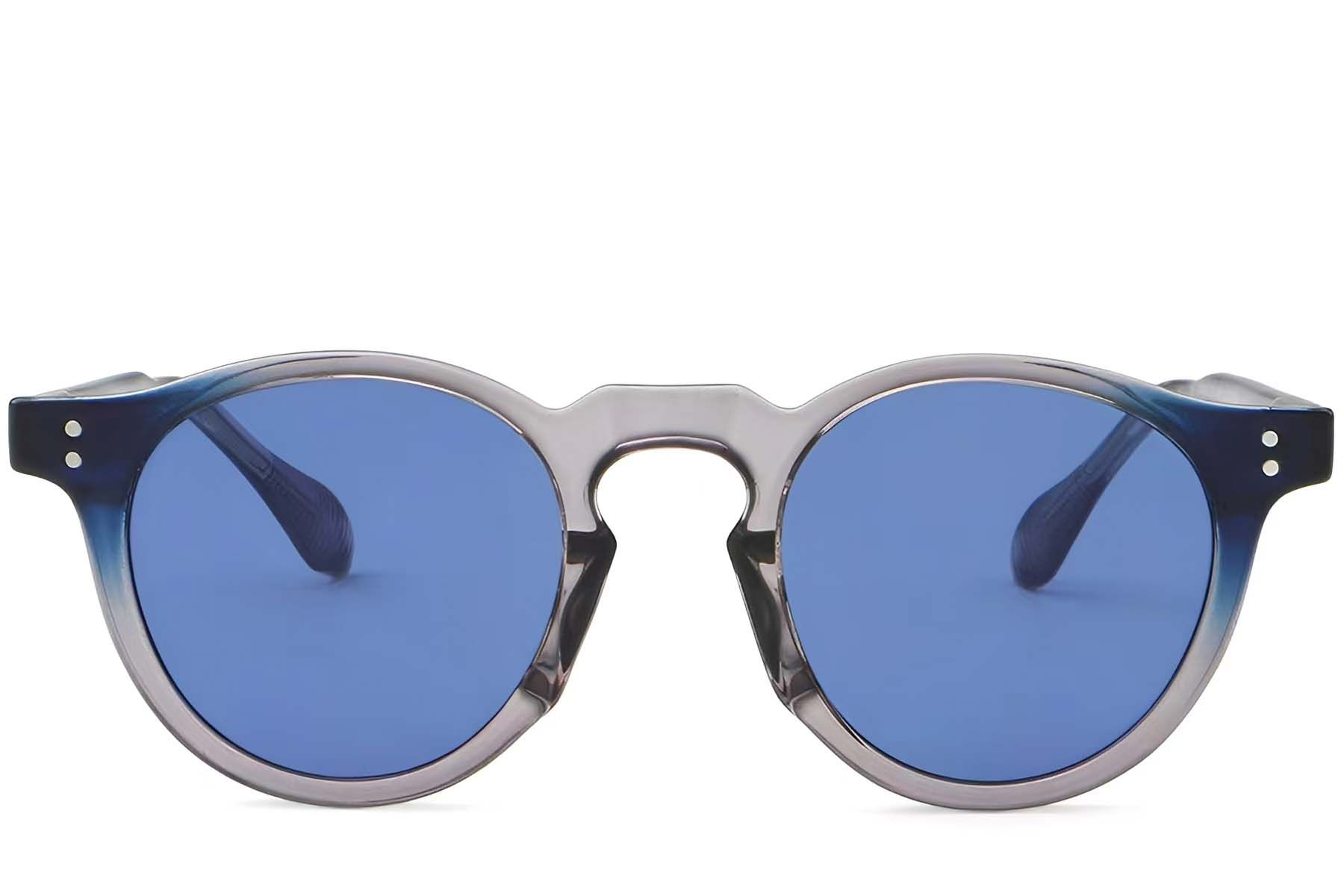 Oval Grey Plastic Sunglasses #BS2503-0115