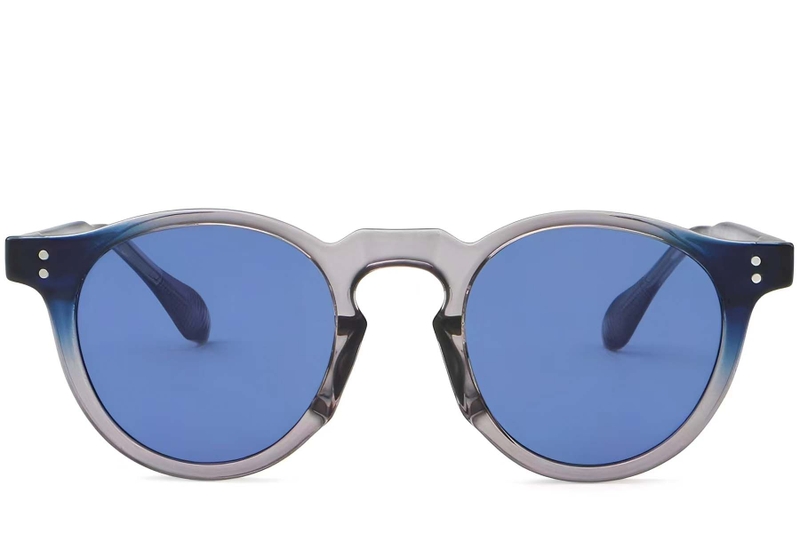 Oval Grey Plastic Sunglasses #BS2503-0115