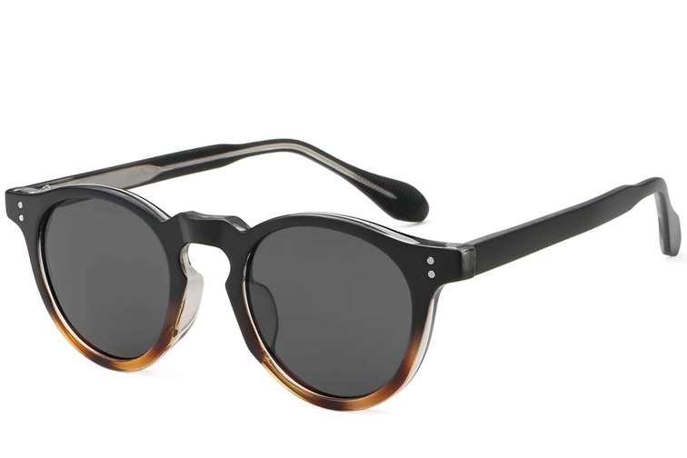 Oval Tortoiseshell Plastic Sunglasses #BS2503-0116