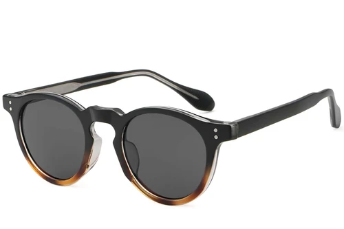 Oval Tortoiseshell Plastic Sunglasses #BS2503-0116