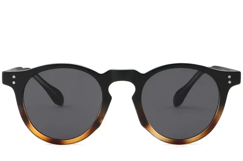 Lunettes de soleil ovales en plastique écaille de tortue #BS2503-0116