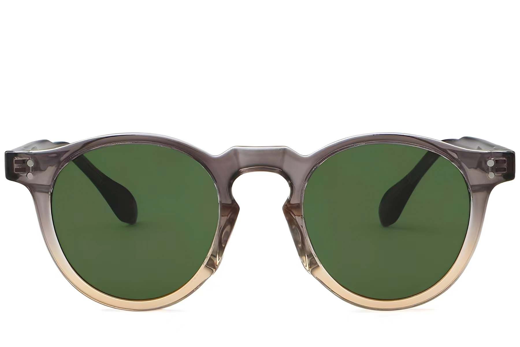 Oval Grey Plastic Sunglasses #BS2503-0118