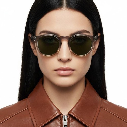 Oval Grey Plastic Sunglasses #BS2503-0118