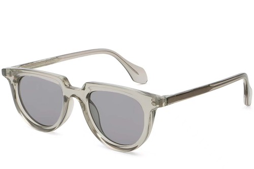 Oval Grey Plastic Sunglasses #BS2503-0121