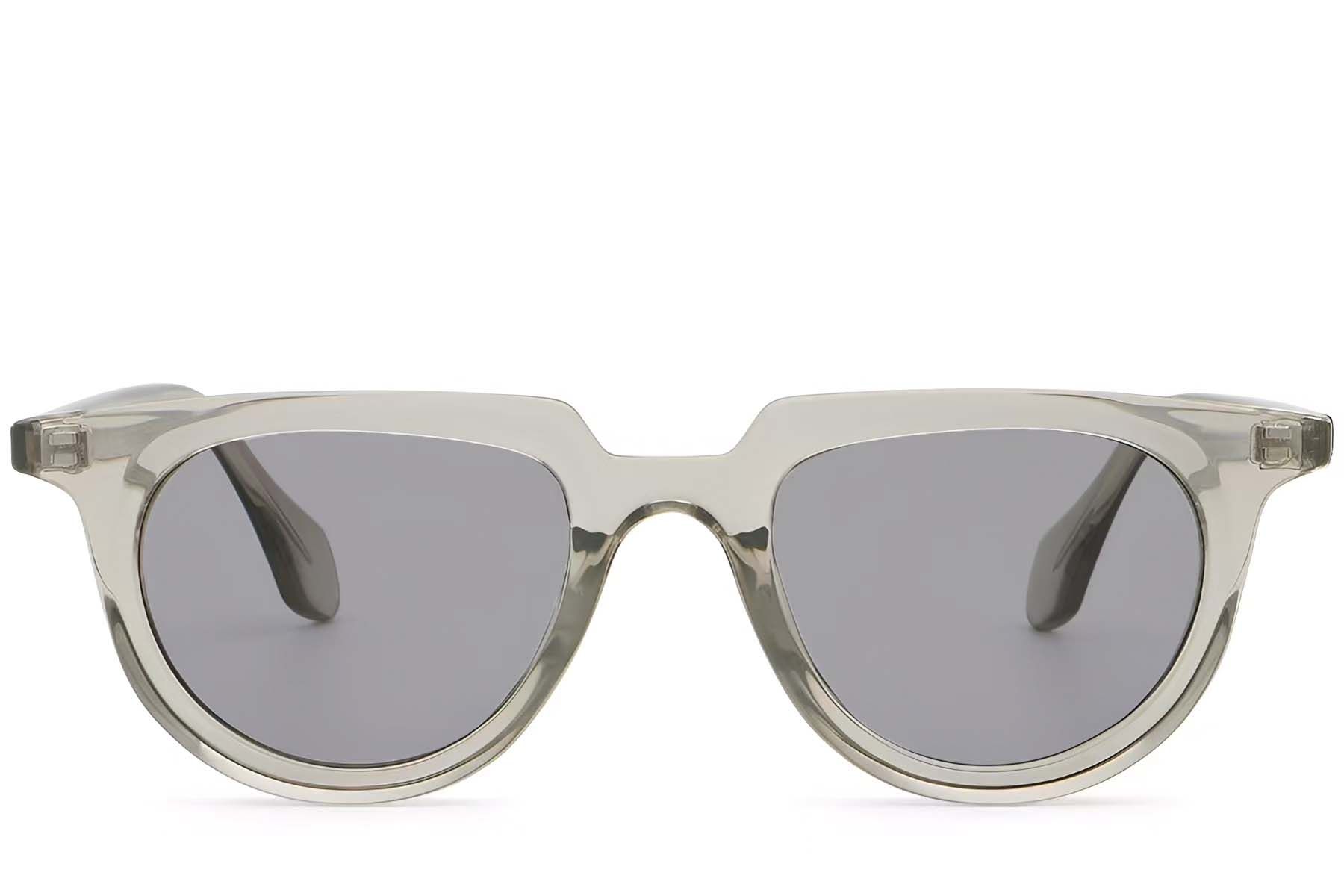 Oval Grey Plastic Sunglasses #BS2503-0121