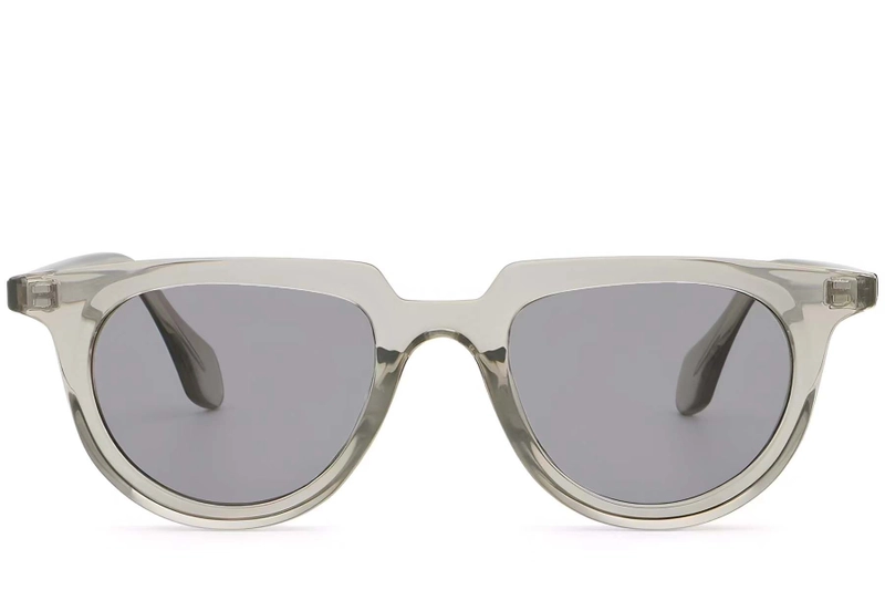 Oval Grey Plastic Sunglasses #BS2503-0121