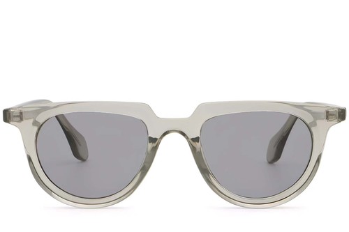 Oval Grey Plastic Sunglasses #BS2503-0121