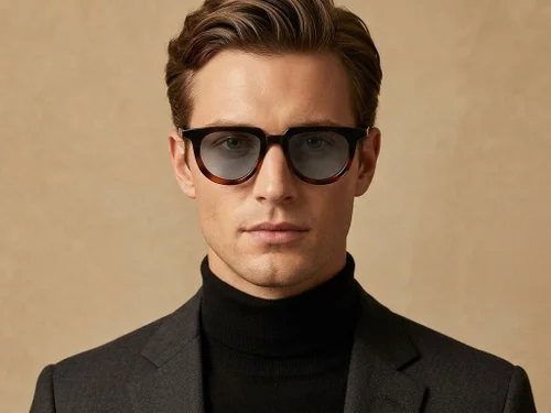 Lunettes de soleil ovales en plastique écaille de tortue #BS2503-0122
