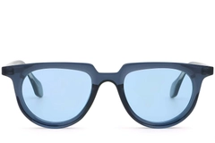 Oval Blue Plastic Sunglasses #BS2503-0123