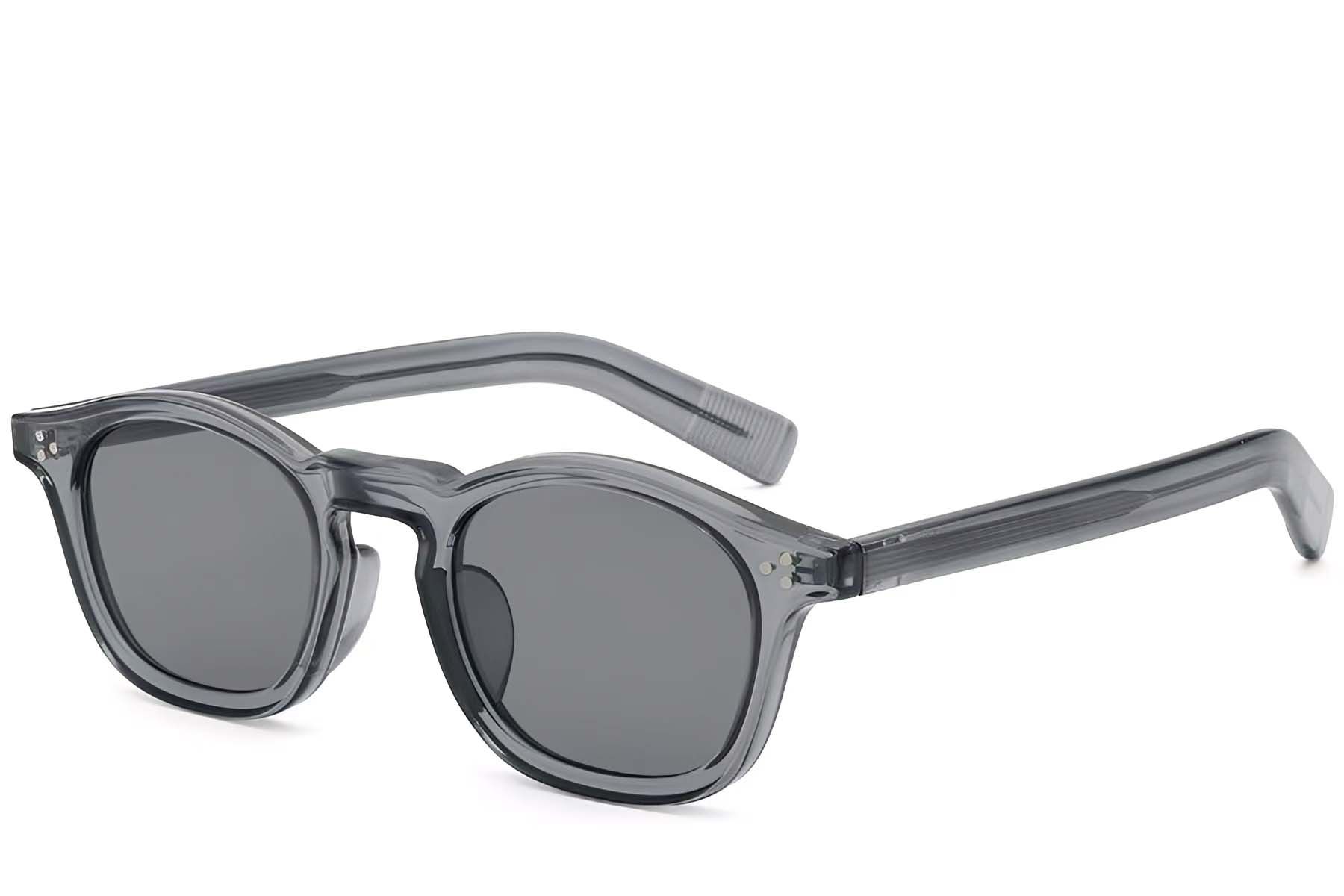 Oval Grey Plastic Sunglasses #BS2503-0131