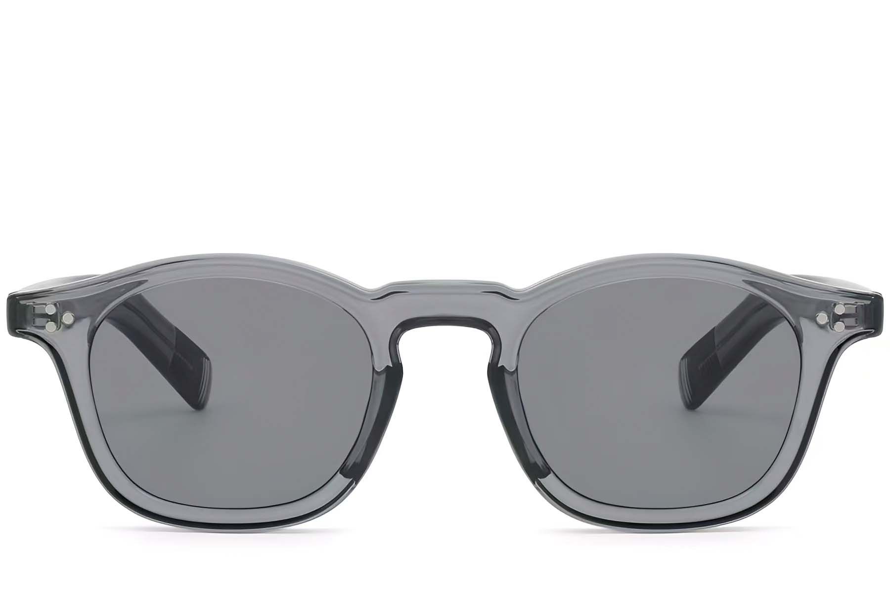 Oval Grey Plastic Sunglasses #BS2503-0131