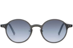 Round Grey Plastic Sunglasses #BS2503-0135