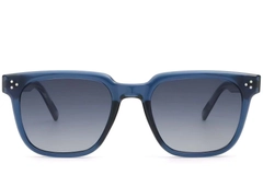 Rectangular Blue Plastic Sunglasses #BS2503-0143