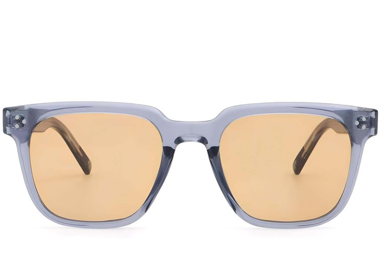 Rectangular Purple Plastic Sunglasses #BS2503-0144