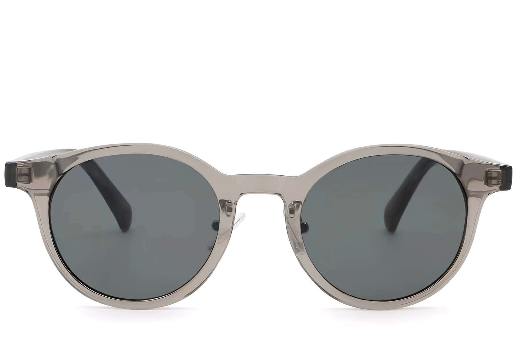 Oval Grey Plastic Sunglasses #BS2503-0148
