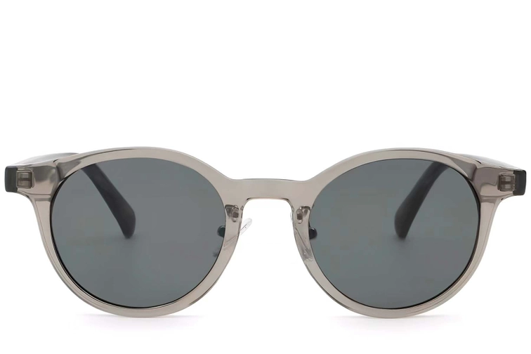 Oval Grey Plastic Sunglasses #BS2503-0148