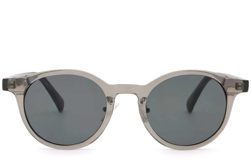 Oval Grey Plastic Sunglasses #BS2503-0148