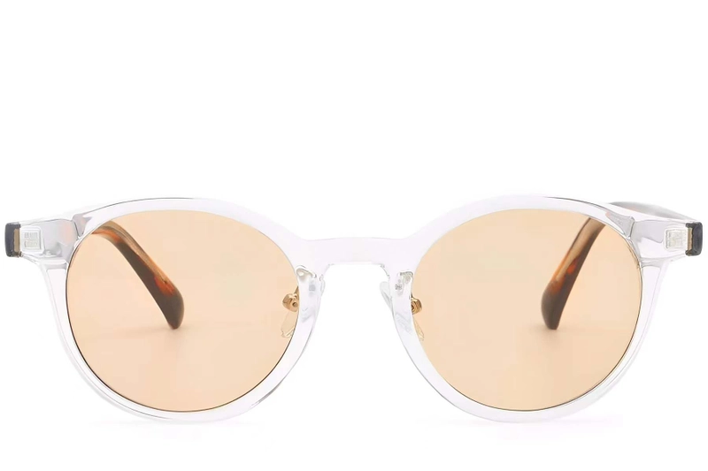 Oval Transparent Plastic Sunglasses #BS2503-0151