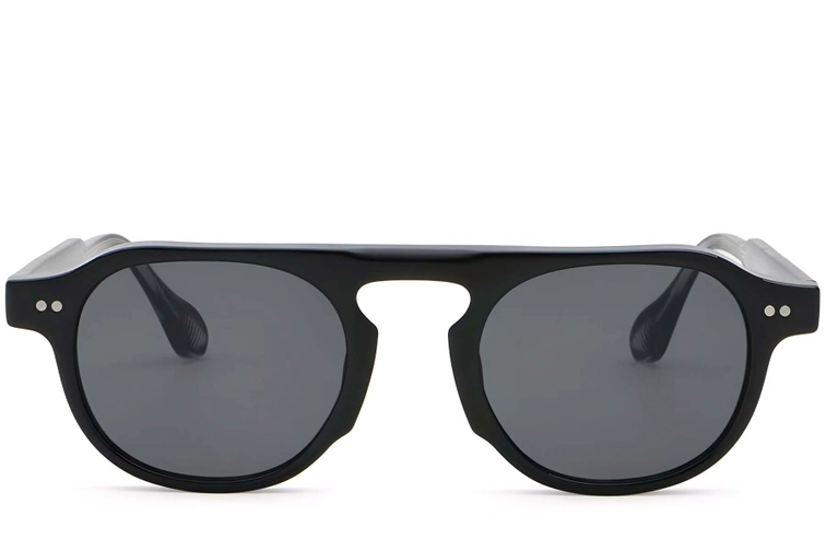 Aviator Black Plastic Sunglasses #BS2503-0154