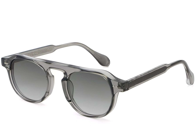Aviator Grey Plastic Sunglasses #BS2503-0155