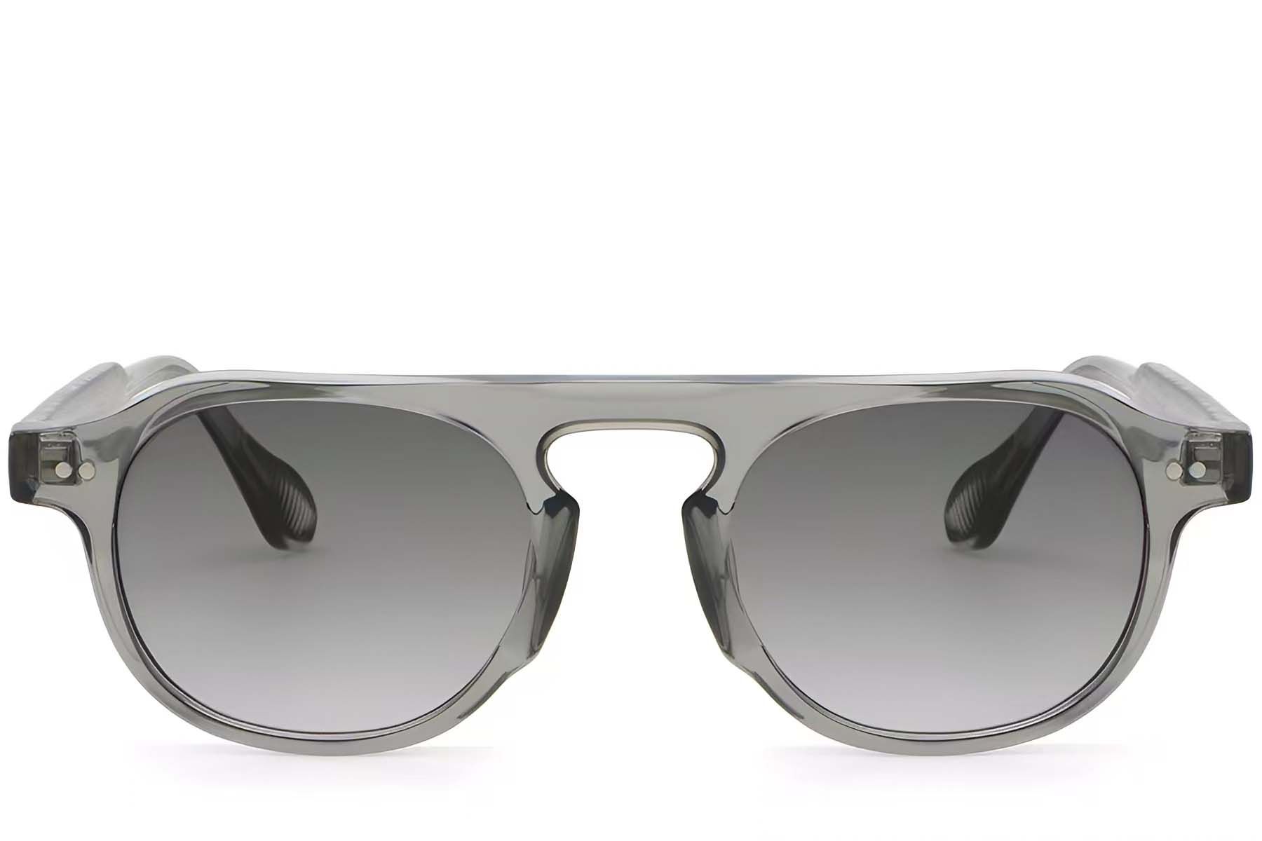 Aviator Grey Plastic Sunglasses #BS2503-0155
