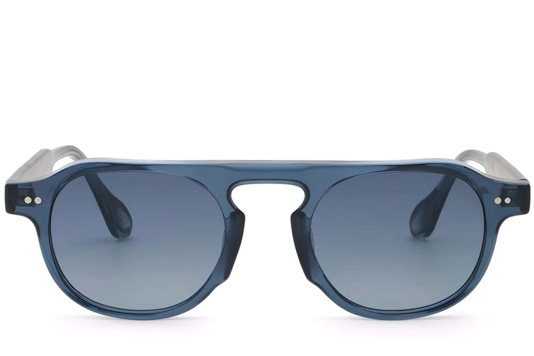 Aviator blauwe plastic zonnebril #BS2503-0157