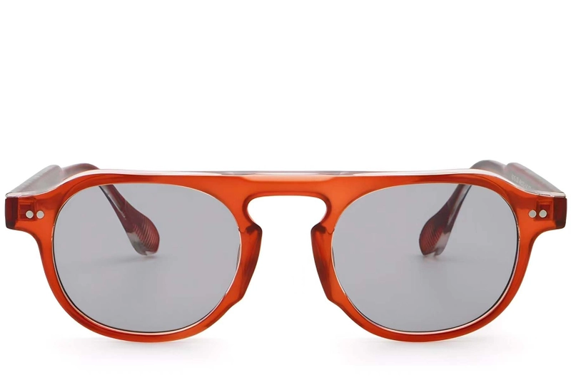 Aviator Red Plastic Sunglasses #BS2503-0158