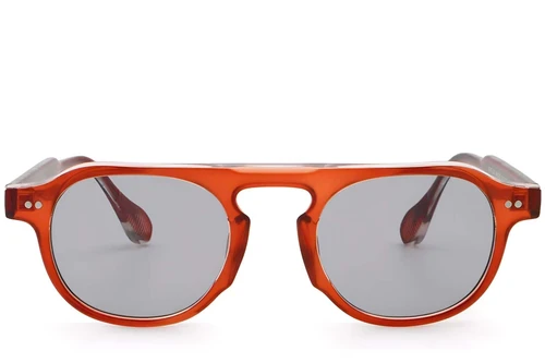 Pilotensonnenbrille aus rotem Kunststoff #BS2503-0158