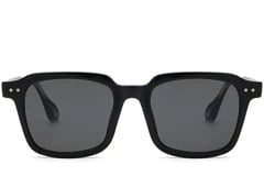 Rectangular Black Plastic Sunglasses #BS2503-0160