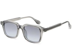 Rectangular Grey Plastic Sunglasses #BS2503-0162