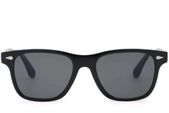Rectangular Black Plastic Sunglasses #BS2503-0168