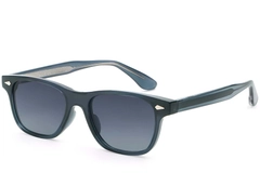 Rectangular Blue Plastic Sunglasses #BS2503-0170