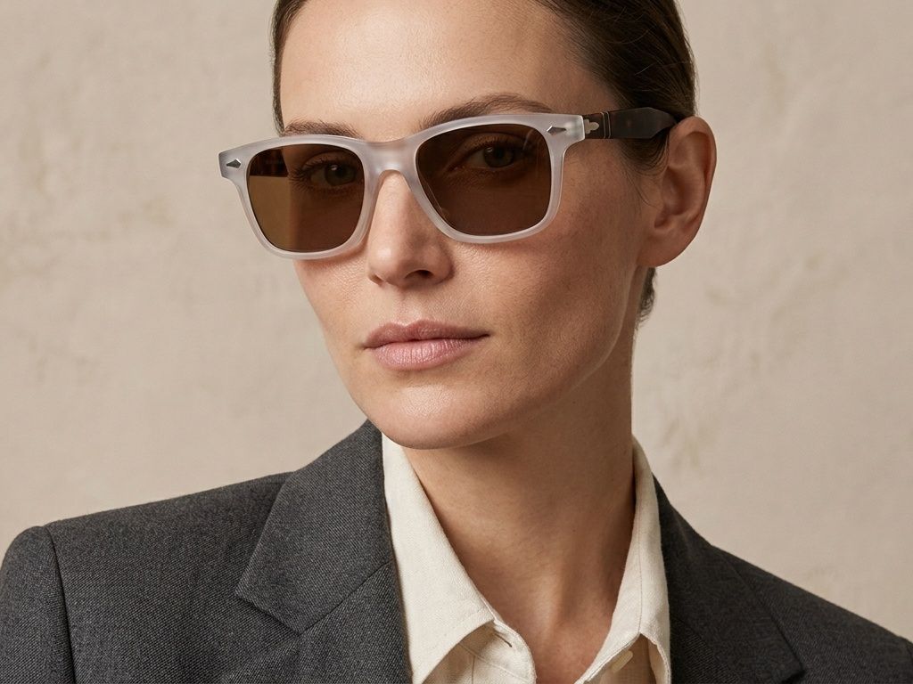Rectangular Grey Plastic Sunglasses #BS2503-0172