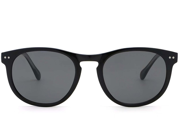 Oval Black Plastic Sunglasses #BS2503-0174