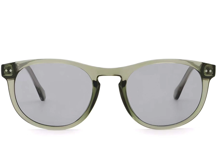 Oval Green Plastic Sunglasses #BS2503-0178