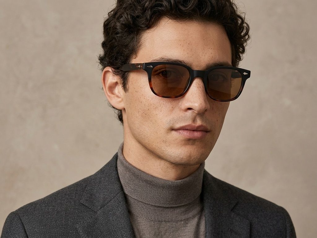 Rectangular Tortoiseshell Plastic Sunglasses #BS2503-0181