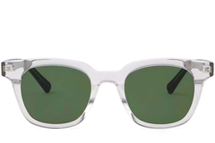 Rectangular Transparent Plastic Sunglasses #BS2503-0189