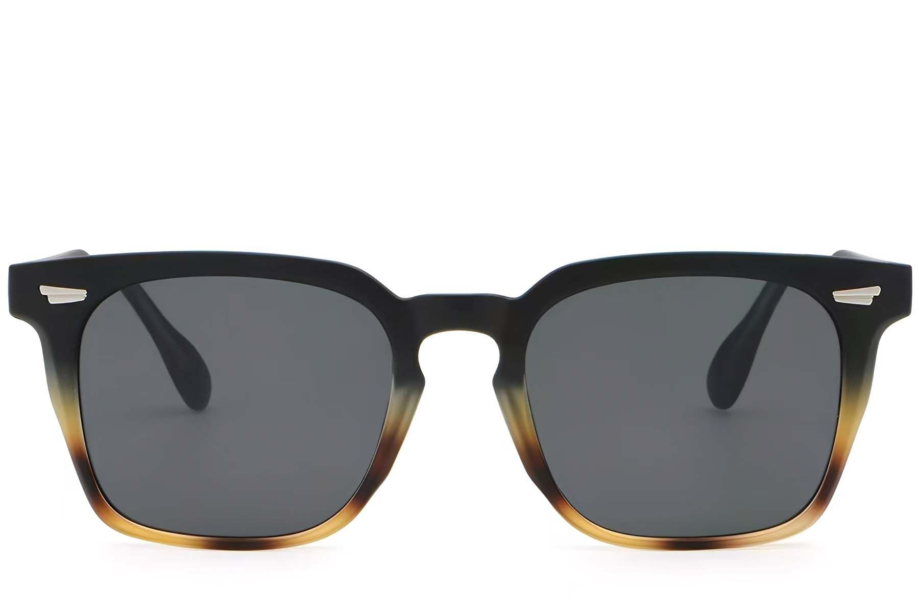 Rectangular Tortoiseshell Plastic Sunglasses #BS2503-0193