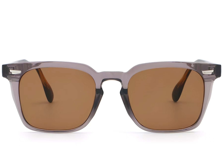 Rectangular Purple Plastic Sunglasses #BS2503-0195