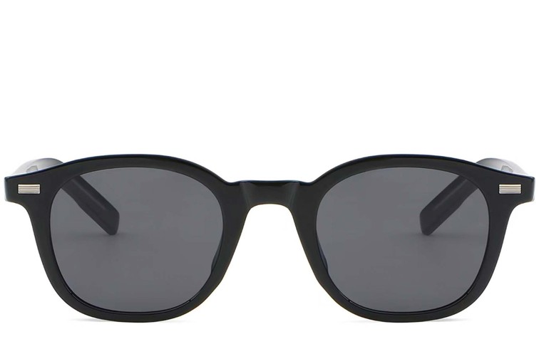 Oval Black Plastic Sunglasses #BS2503-0197